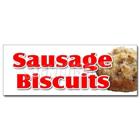 Signmission SAUSAGE BISCUITS DECAL sticker gravy breakfast homemade southern fresh, D-12 Sausage Biscuits D-12 Sausage Biscuits